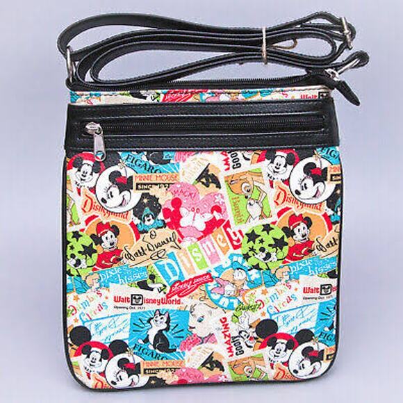 Disney Parks Cartoon Classics Crossbody Shoulder Bag and Wallet Set - Picture 2 of 9